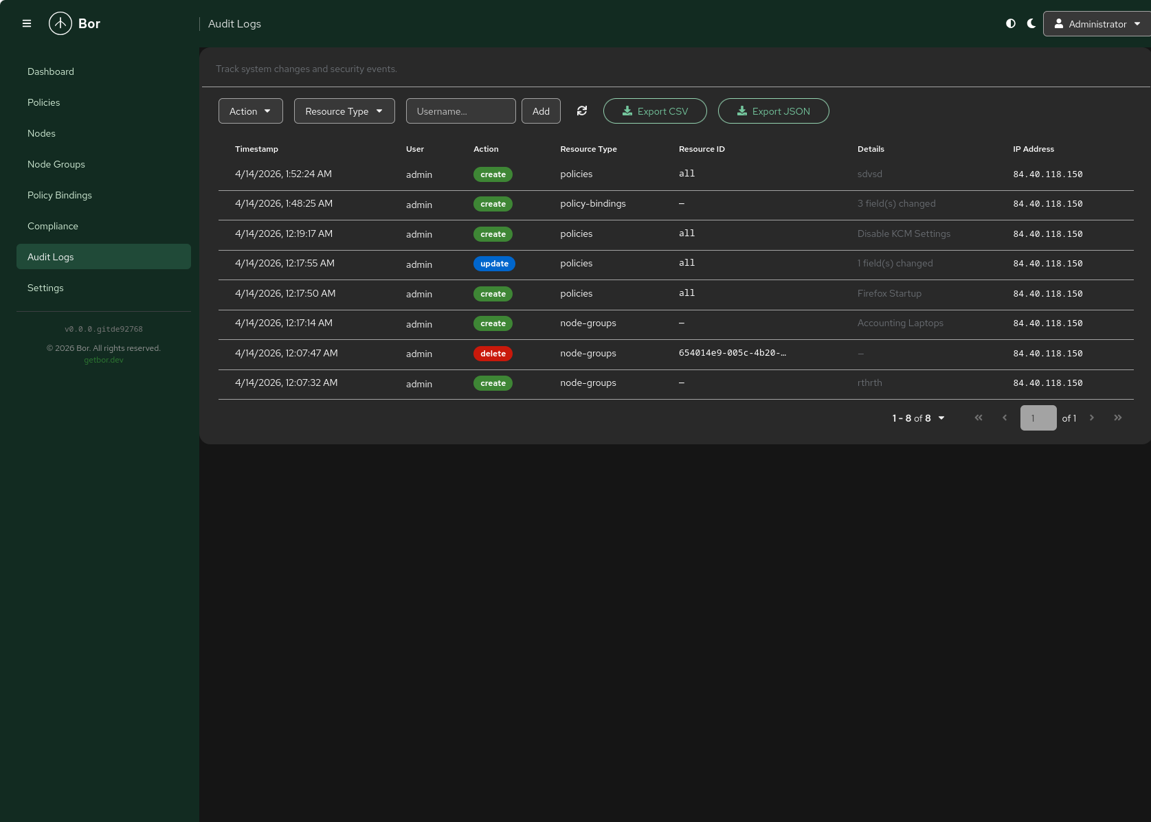 Dark Theme